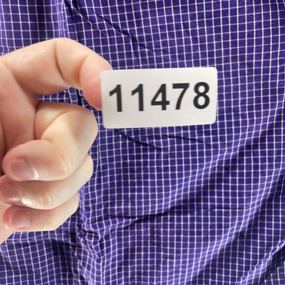 Clemson Tigers Shirt Adult Large Purple Check Crable Sportswear Button Up Mens - Picture 13 of 13